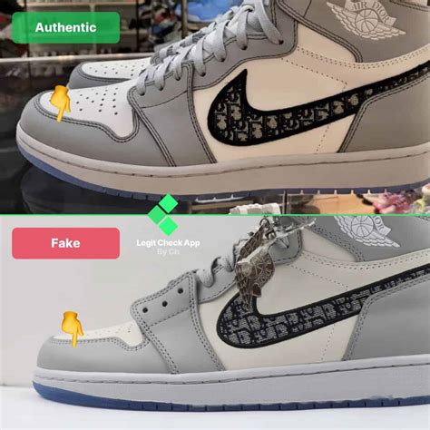 how to spot fake dior jordan 1|dior jordan 1s forged.